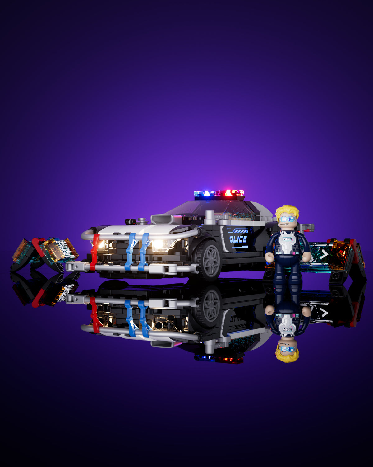 Police Patrol Car 372PCS