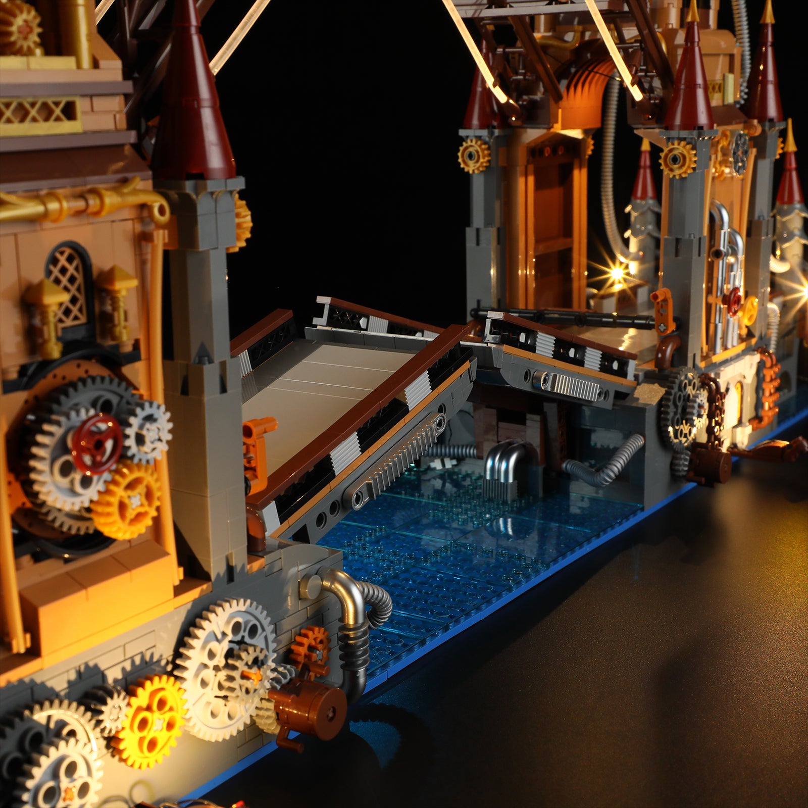 Steampunk City Bridge 3170PCS