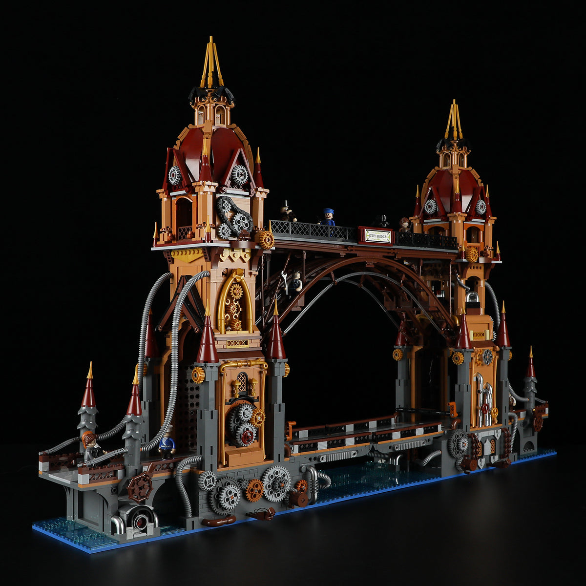 Steampunk City Bridge 3170PCS