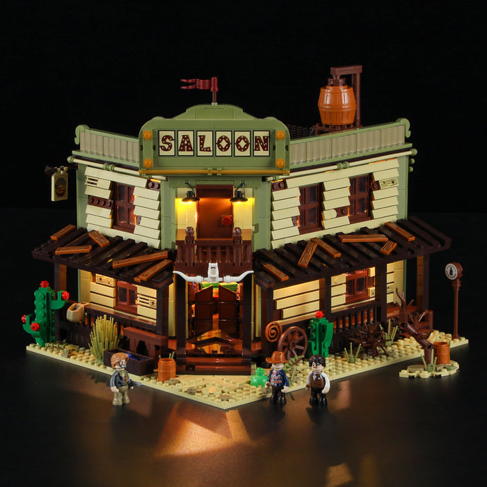 Funwhole Western Saloon Building Block Toy(Come With Light Kit)- The ...