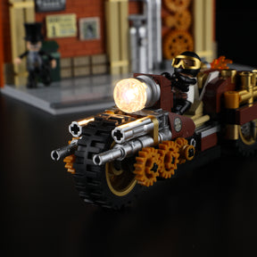 Steampunk Motorcycle Pursuit 424PCS