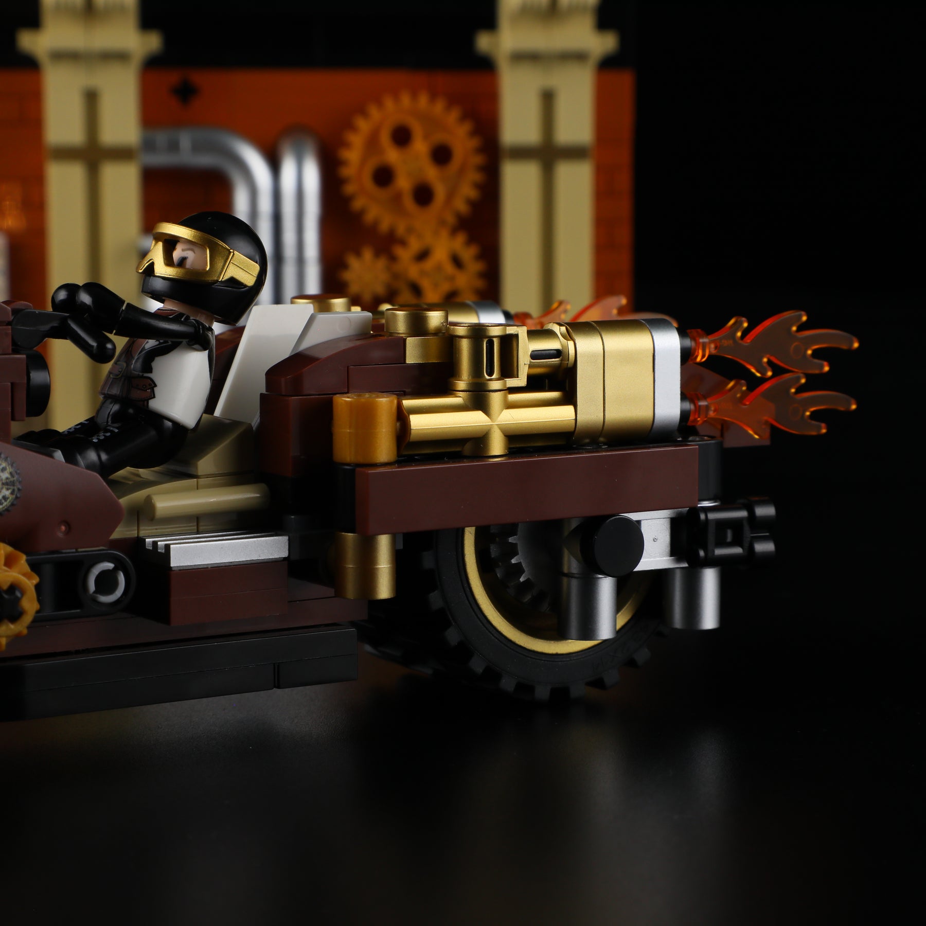 Steampunk Motorcycle Pursuit 424PCS