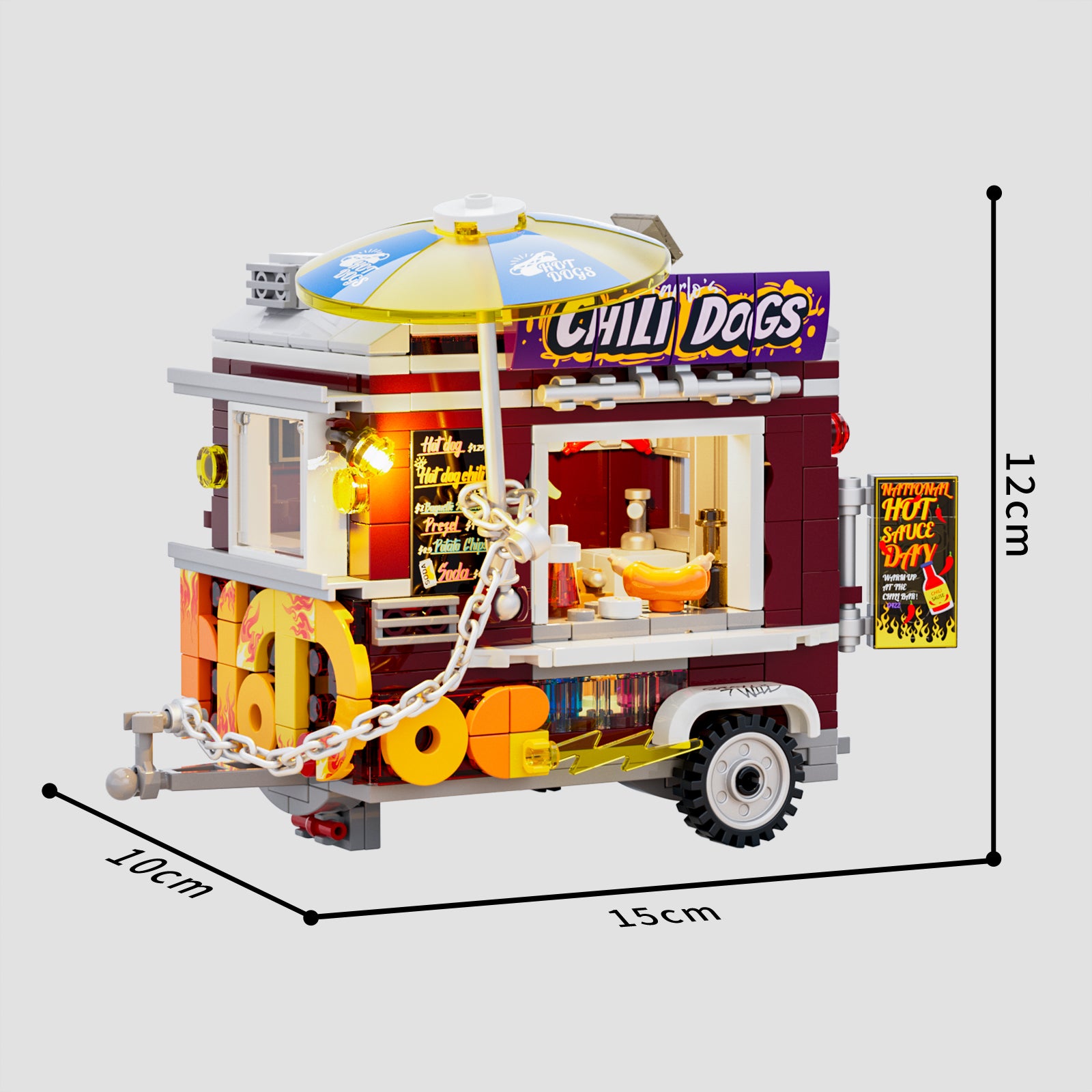 Chili Dog Trailer 515PCS - Not for sale Just a GIFT