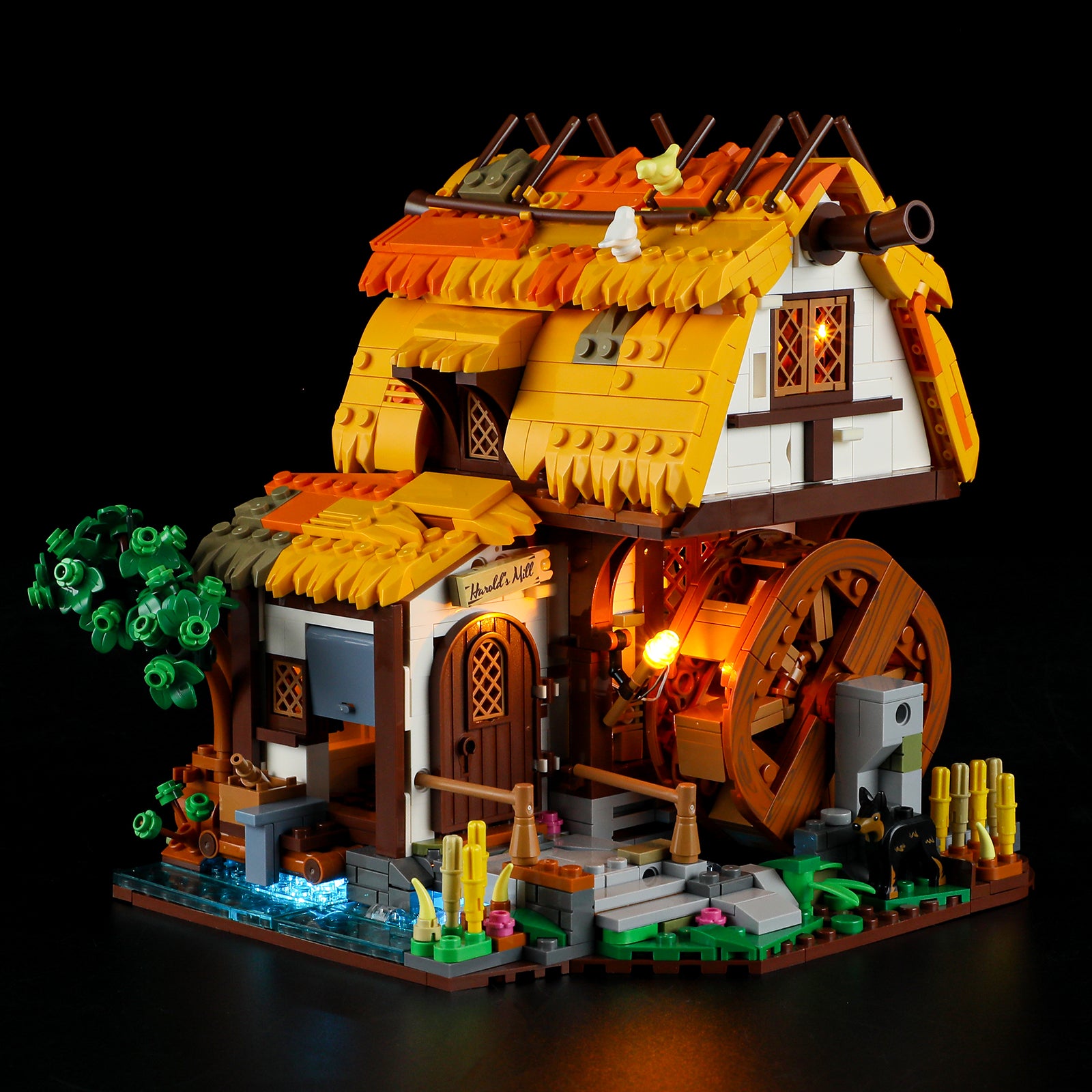 Medieval Water Mill 1278PCS