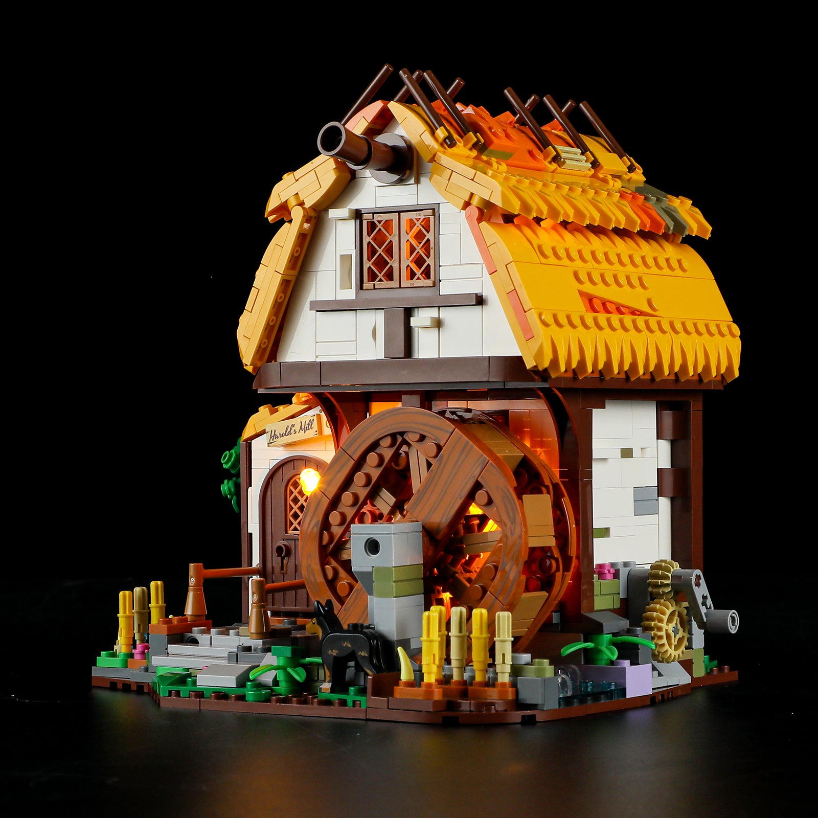 Medieval Water Mill 1278PCS