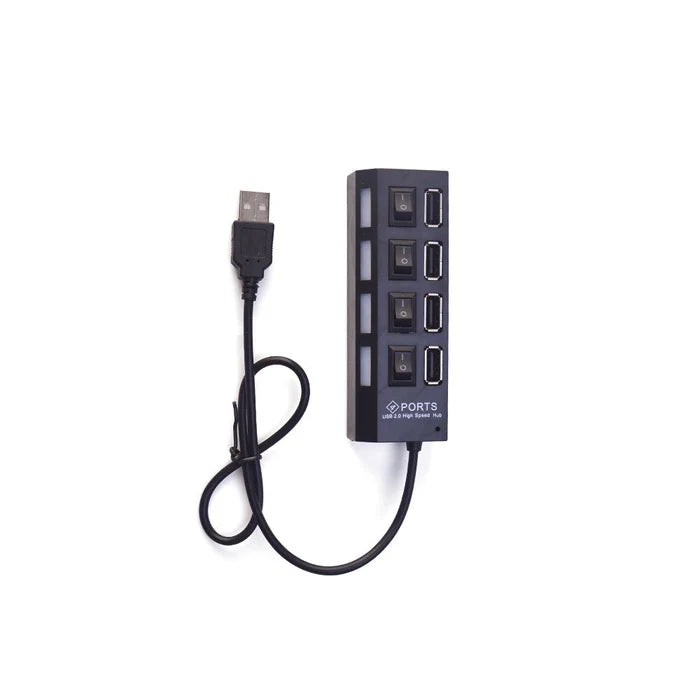 7 Ports USB Hub 2.0 USB Splitter Black- Not for sale, points redemption only